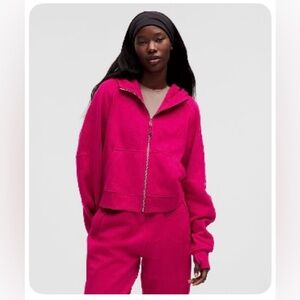 lululemon Scuba Oversized Full-Zip Hoodie Passionate xs/s Excellent Condition